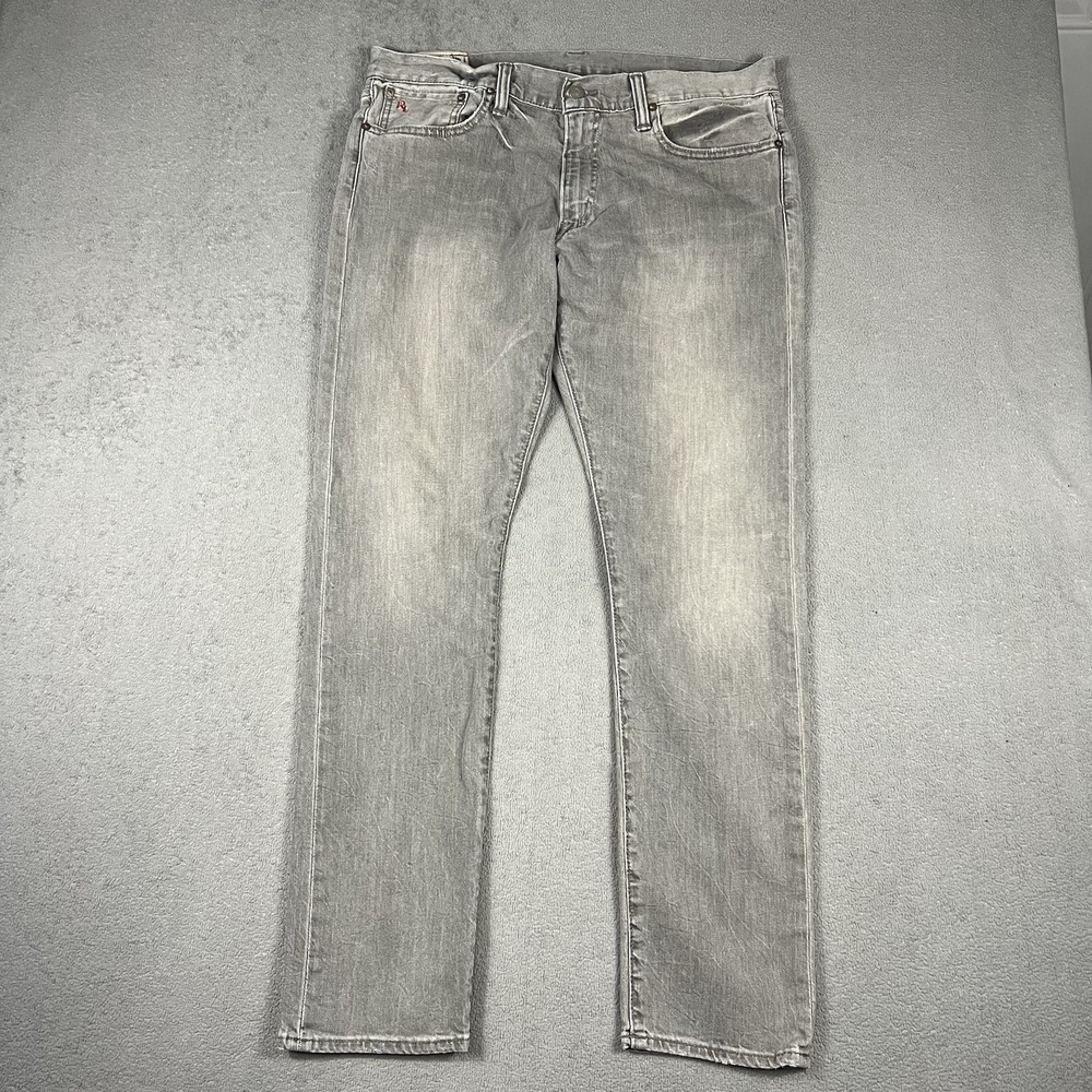 Polo Ralph Lauren Sullivan Slim Jeans 36x32 Slim Fit Grey Denim Pants